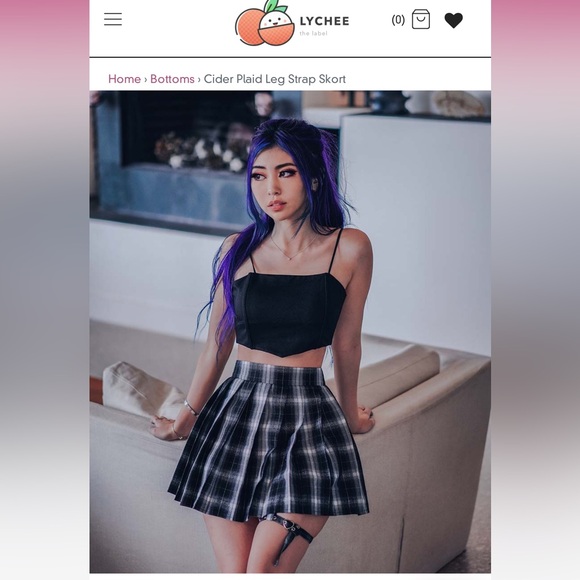 Lychee the label skort - Picture 3 of 5